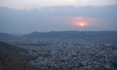Jaipur at Sunrise and Sunset
